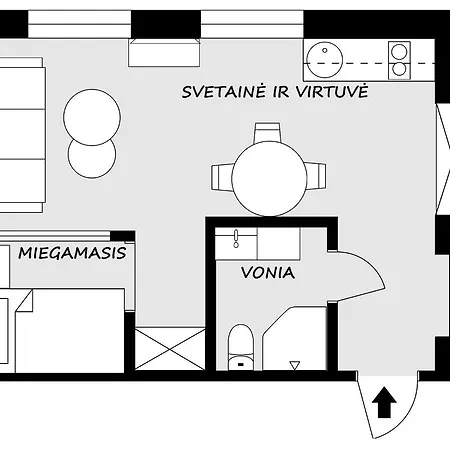 Lejlighed M.k. Ciurlionis 7 Vilnius